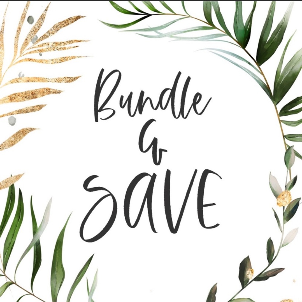 Bundle any items for a discount and to save on shipping.